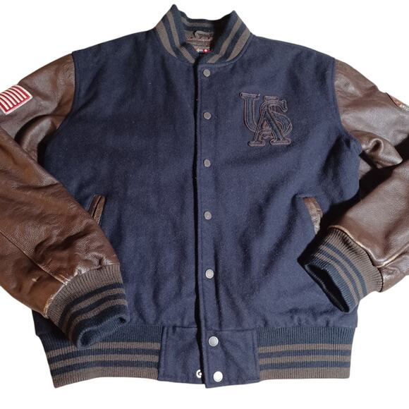 Mondetta Letterman Bomber Jacket - Picture 1 of 16